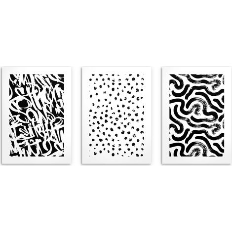 Carteles abstractos Patrones geométricos de pared Arte callejero 3x50x70 (1/5)