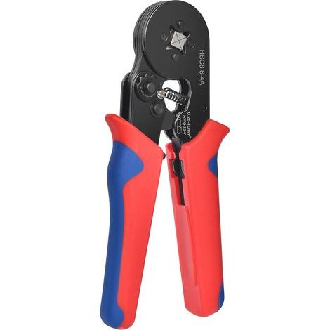 Cable end sleeve crimping tool - Crimping tool - Cable connector crimping tool - Cable crimping tool - Self-adjusting/Automatic adjusting - Square crimping - Suitable for 0.25-10mm² wires - Ratchet-as (1/5)