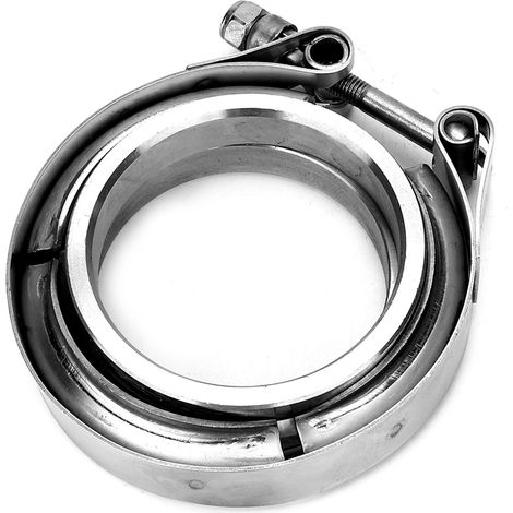 Kit de 2 brides de serrage en acier inoxydable pour tuyau d'échappement turbo de 2,5 pouces (1/5)