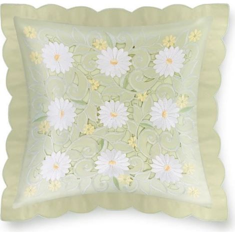 Housses de Coussin - AVIZAR - Lot de 2 - 40x40 cm - Brodée - Multicolore - Élégance (1/5)