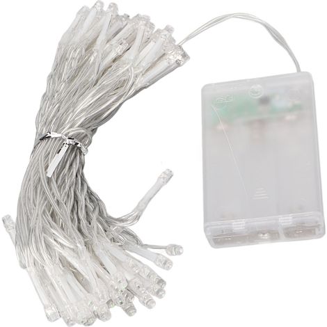 Ruban LED 10m 32,8ft, 8 modes, alimenté par piles, multicolore, basse tension, étanche, décoration extérieure, bandeau lumineux flexible (1/5)