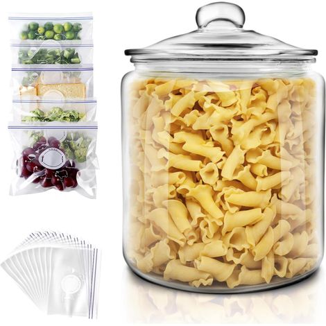 Barattolo vetro 3900 ml senza coperchio per biscotti (1/2)