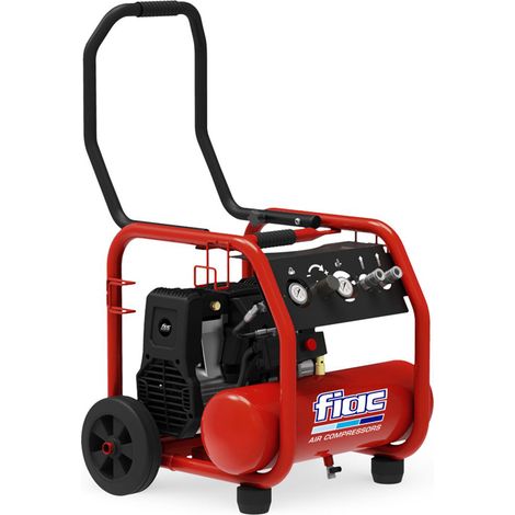 COMPRESSORE ARIA COMPATTO PORTATILE SILENZIATO 9Lt A PISTONI FIAC (1/2)