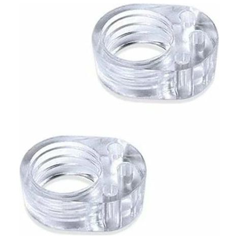 SHINING HOUSE 10 Stück Türgriffschutz – Silikon-Türstopper – PVC-Türgriffstopper – transparenter, ungiftiger Türstopper – schützt die Wand – Fensterstopper (einzelner Ring) (1/5)