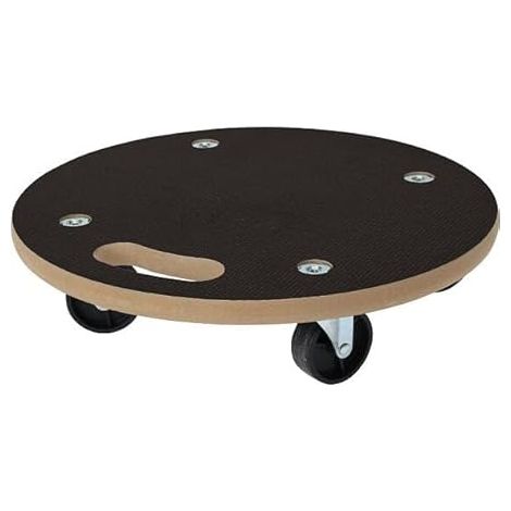 Chariot de transport (diamètre 38 cm, chariot de transport rond de diamètre 38 cm)