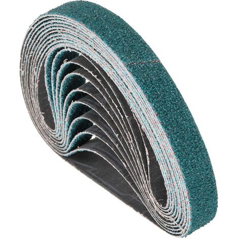 10 Bandes Abrasives 3/4 x 18 Pouces Zircone Pour Ponceuse A Bande (1/5)