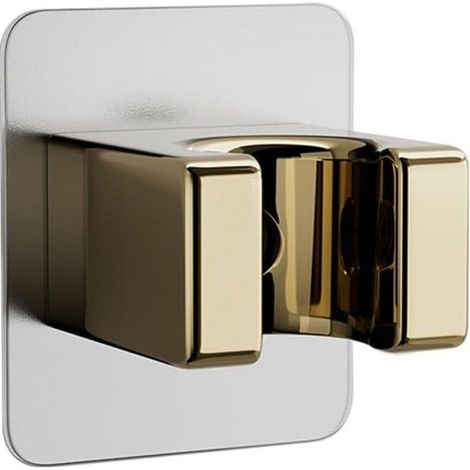 Sollbry Duschkopfhalterung ohne Bohren, ABS-Material, Wandmontage, Gold (1/5)