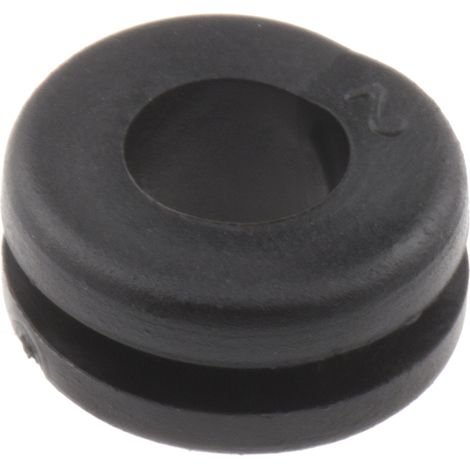 Passe-câble RS PRO en PVC, Ø câble max. 6mm, panneau 1.5mm max, Ø découpe 9mm ( Prix pour Sachet de 100 )