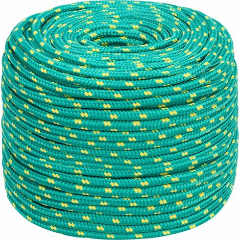 vidaXL Multipurpose Utility Rope 6 mm 250 m Green PP 240 kg Max Load