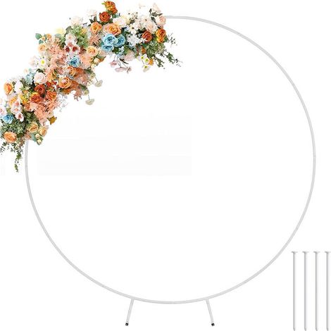 royaluxe -Arche porte décorative pour mariage Rond Dia.2m blanc (1/5)