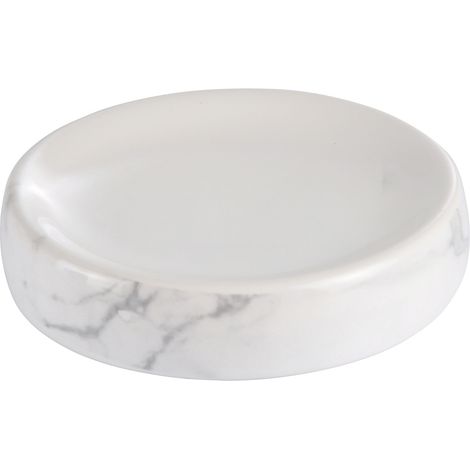 Porte savon en ceramique 11 x 2.5 cm Marbre