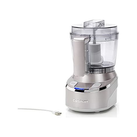 CUISINART RMC100E Mini Tritatutto Cordless, Batteria agli ioni di litio, caricabatterie USB, accessori lavabili in lavastoviglie, indicatore luminoso livello batteria (1/4)