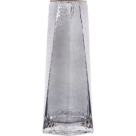 Vaso da tavolo in vetro grigio dorato 27 cm Lilaia (1/5)