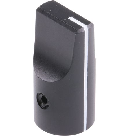Bouton de potentiomètre RS PRO, Axe de 6mm, Diamètre de 12.7mm, Vis sans tête ( Prix pour 1 ) (1/2)