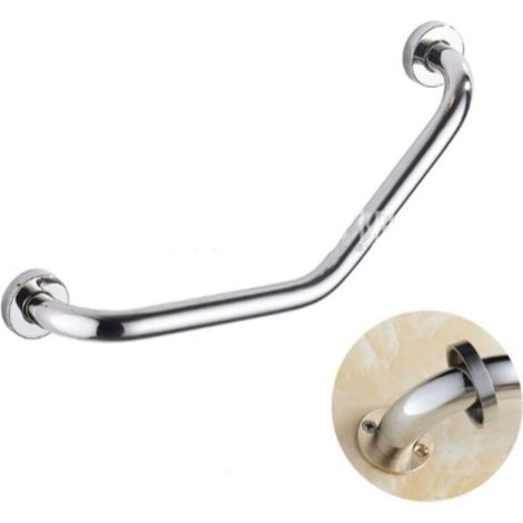 Silver Shower Grab Bar, Bathroom Support Bar, Stainless Steel, Safe and Durable (1/5)