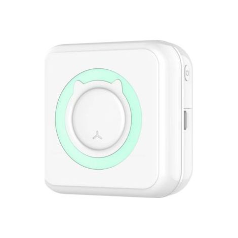 Imprimante de poche thermique Bluetooth modèle C15, portable smartphone, bleu, usage quotidien et organisation (1/4)