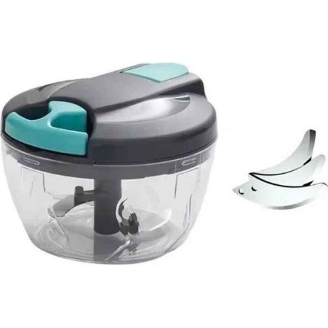 Hachoir à viande manuel - Multifonctionnel - 500ml/900ml - Noir - Plastique - Compact