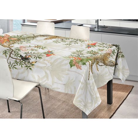 Tovaglia Tavolo Cucina Copritavola Digitale 100% Cotone Leopardi SV, misura145x190coloreLeopardi (1/4)