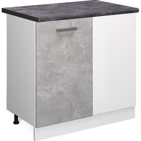 Meuble d'angle R-Line, Béton, 86 cm , PT Anthracite, Vicco