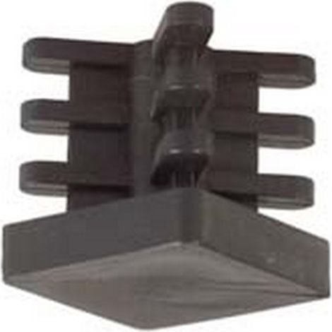 100PZ PUNTALI ALETTATI INTERNI PER TUBO QUADRO - mm.30x30x26h.