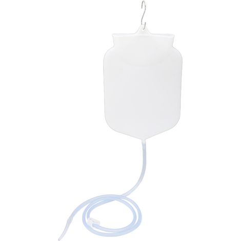 Sicheres und tragbares, transparentes Silikon-Einlaufset zur Darmreinigung zu Hause (2 l), kein Toilettenpapier erforderlich. Geeignet für Männer und Frauen. (1/5)