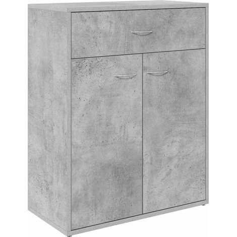 Maison Exclusive - Credenza Grigio Cemento 60x30x75 cm in Legno Multistrato