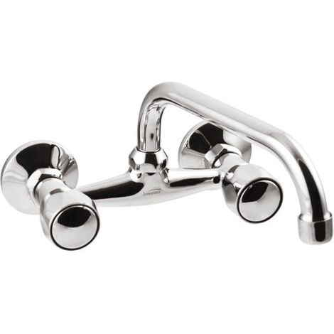 Rubinetto per lavabo/lavello a parete con bocca a U - H/BC-15-FOS