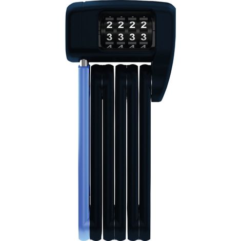 ABUS Bordo Lite 6055C serratura a libro - con codice a combinazione - Serratura a combinazione ultraleggera in acciaio speciale - livello di sicurezza 7 - 60 cm - nero/blu (1/5)