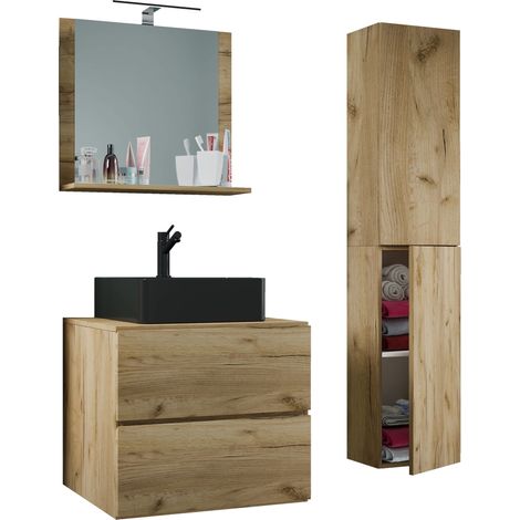 4 piezas lavabo muebles de baño Lendas 60 cm L 150x93x52 - VCM
