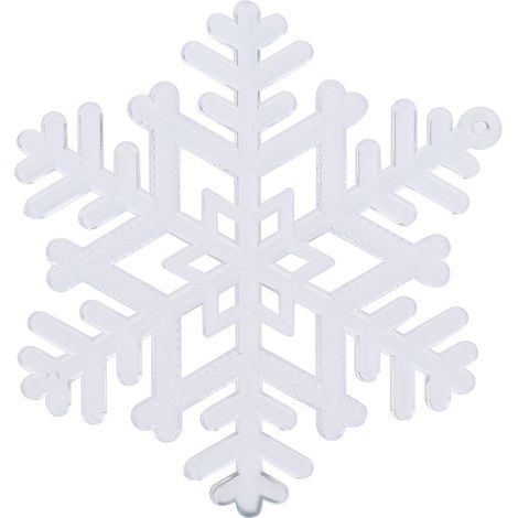 12 Ornements de Noël en Acrylique Transparent DIY Flocons de Neige Décorations Festives pour Maison (1/5)