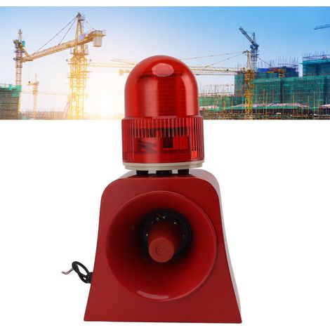 Alarme sonore et lumineuse à capteur micro-ondes solaire SF-500A avec volume réglable pour portiques et ponts roulants (volume élevé) (1/5)