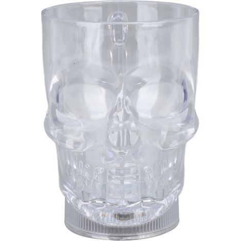 Tasse Crâne Lumineuse 20oz avec LED, Éclairage Coloré ABS, 50mAh, Idéale pour Événements d'Halloween (1/5)