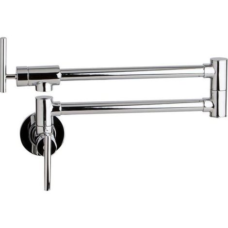 Robinet de Cuisine remplisseur de Pot Robinet de Remplissage de Pot Mural en Laiton brossé Noir pivotant Pliant rétractable Rotatif Extensible évier Robinet de Cuisine (Color : 1 UK, Size : I) (1/5)