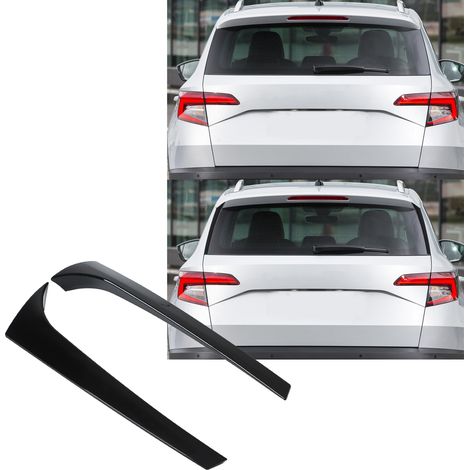 Seitliche Heckscheibenspoiler in Hochglanzschwarz (ein Paar) für Skoda Karoq 2017-2022 (1/5)