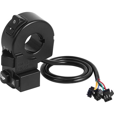 Combination switch for electric vehicle, horn for tricycle, headlight, turn signal, three-in-one waterproof button, accessories for electric motorcycle