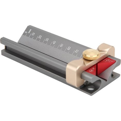 Perceuse à bois Gabarit de perçage Aluminium Hauteur Positionneur Aimanté Base Outillage Précision (1/4)