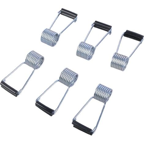 Lot de 6 loquets de porte à ressort papillon, butées de porte (1/5)