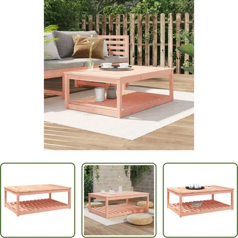 vidaXL Table extérieure - Table de jardin 121x82,5x45 cm bois massif de douglas (1/5)