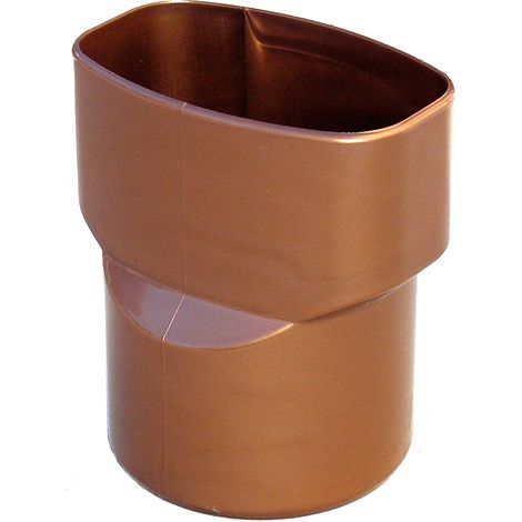 Manchon PVC M Ø80 - F 92x57 pour tube BEST - effet cuivre - First Plast (1/2)