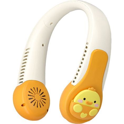 Tragbarer, per USB aufladbarer Nackenventilator mit eingebautem Akku – leise und verdrehsicher, ideal für Kinder und Erwachsene, perfekt für Outdoor-Sportarten (1/5)