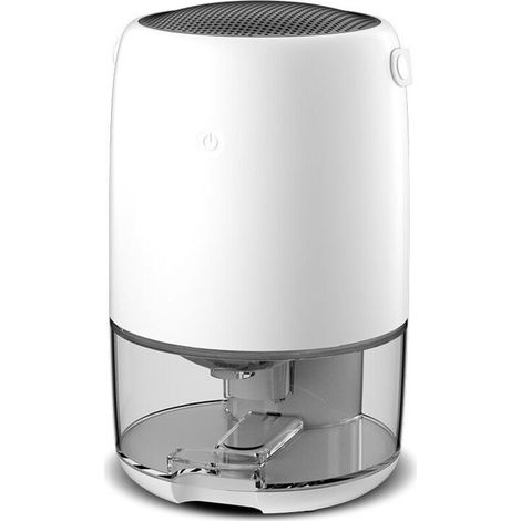 Dehumidifier with automatic shut-off, small silent dehumidifier for home, dehumidifier for bedroom, camper van, closet, bathroom dehumidifier (white) (1/5)