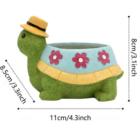Pots de fleurs succulentes en forme d'animaux de dessin animé, décorations de bureau pour la maison (1/5)