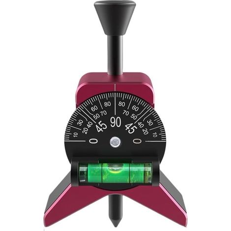 Buscador magnético de centro de tuberías, transportador de burbuja con dial ajustable para tuberías de 1,5" a 6", diseño en forma de Y de aluminio anodizado