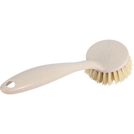 Brosse à récurer avec distributeur de savon: 2 têtes de rechange incluses pour nettoyer casseroles, poêles et vaisselle - Nettoyage cuisine facile (1/5)