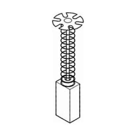 COPPIA SPAZZOLE SPAZZOLA CARBONCINO RICAMBIO PER UTENSILI AEG MILWAUKEE 13706V 10X16X25/28 PZ.2 (13726)