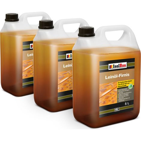 IsolBau Aceite de Linaza Leinöl Firnis 15L