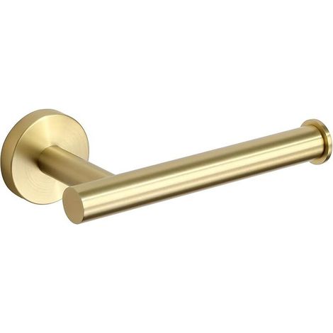 Soporte de pared para papel higiénico, dispensador de rollos de papel higiénico de acero inoxidable SUS304 para baño y cocina, color dorado, EGX888-G