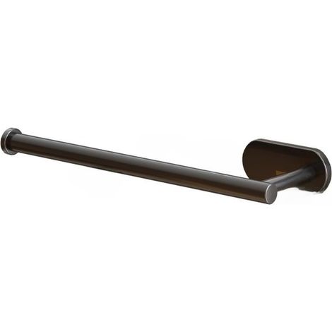 Silver stainless steel curtain tieback (long black) without drilling (1/5)
