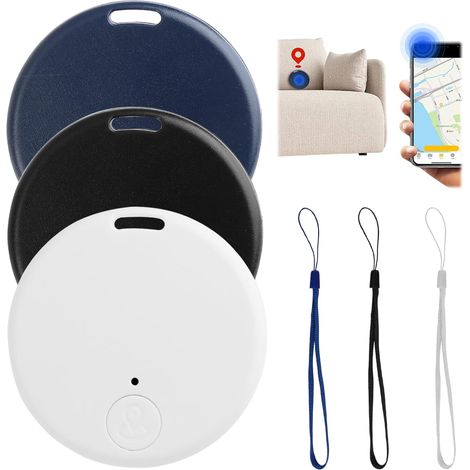 3pcs Bluetooth 5.2 GPS Tracker avec alarme sonore et batterie remplaçable, Smart Multi - object locator, compatible avec iOS / Android, portée de 15 mètres, pour clés, portefeuille, valise (1/5)
