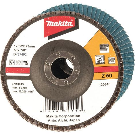 Makita Fächerschleifscheibe 125 mm, Z60 (1/3)